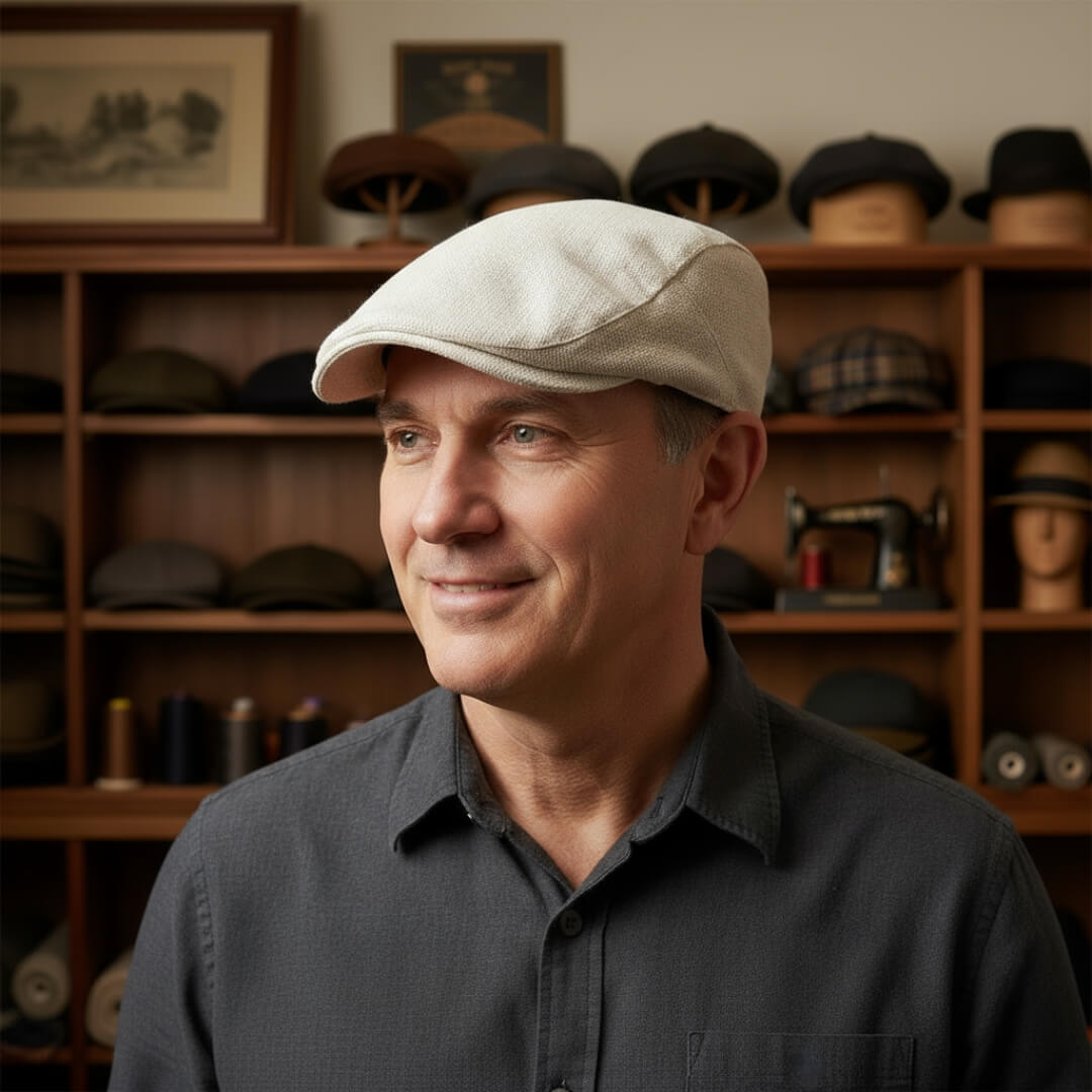 Elmont | Linen-Blend Ivy Cap