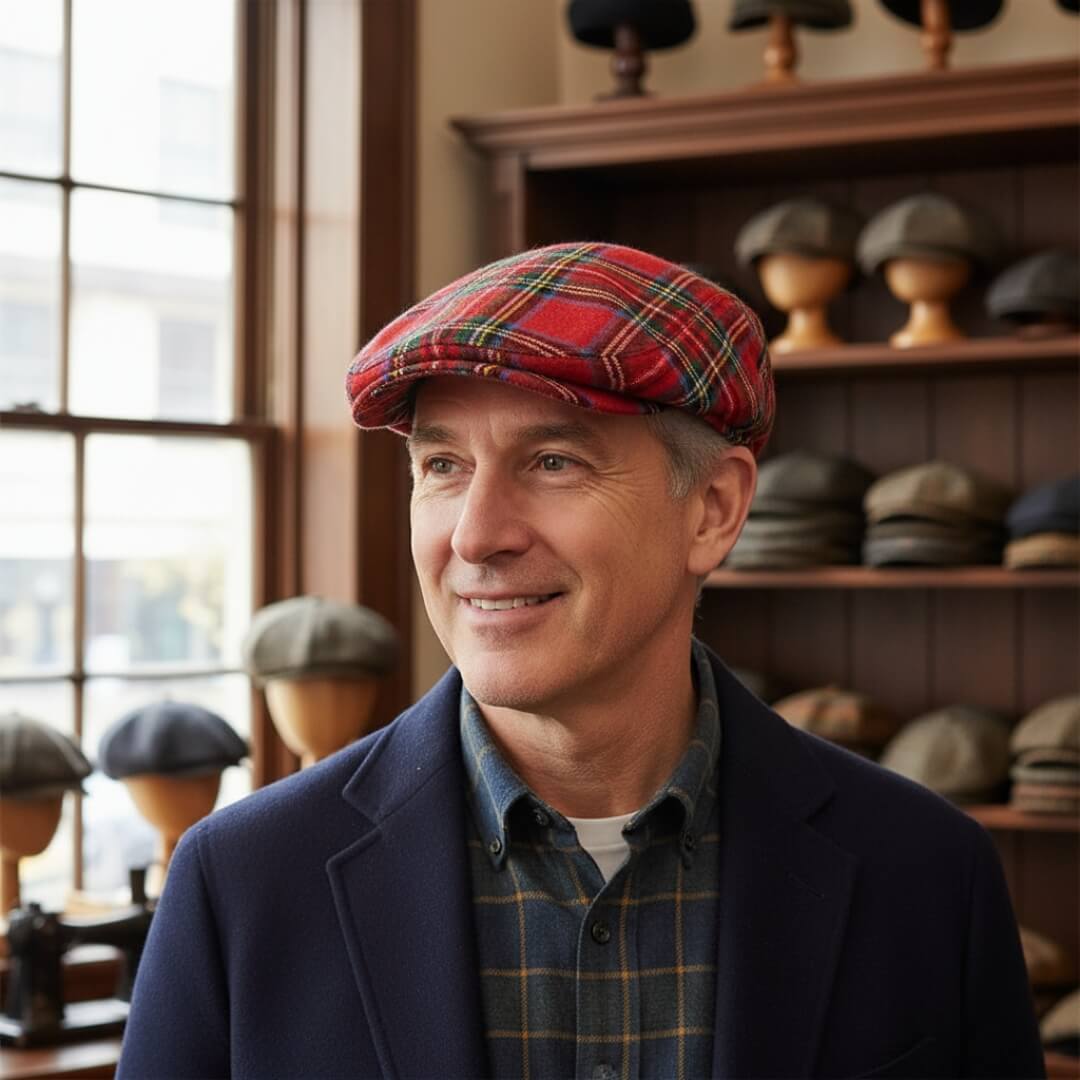 Elmont | Tartan Cotton Ivy Cap