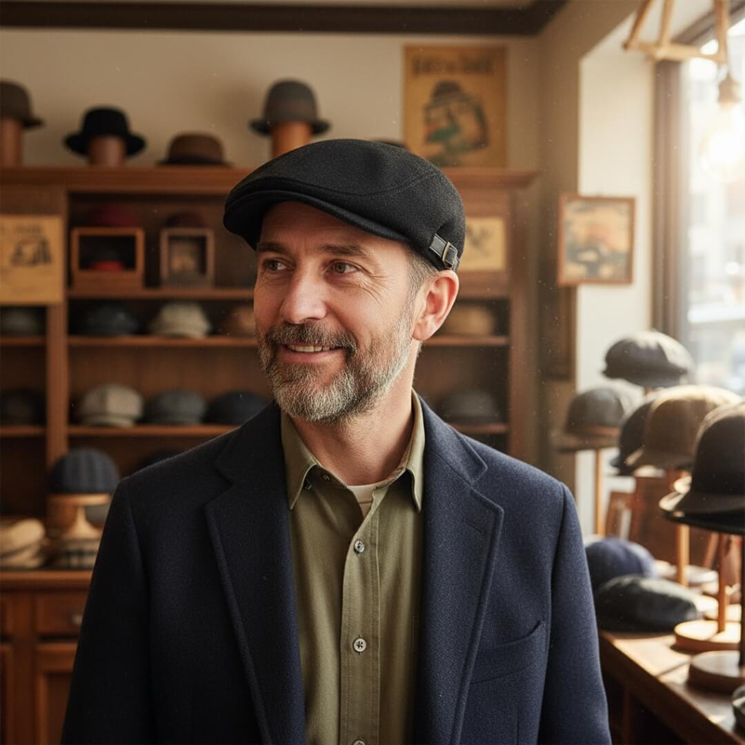 Elmont | Wool Blend Flat Cap
