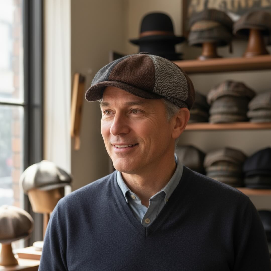 Elmont | Wool Blend Patchwork Cap