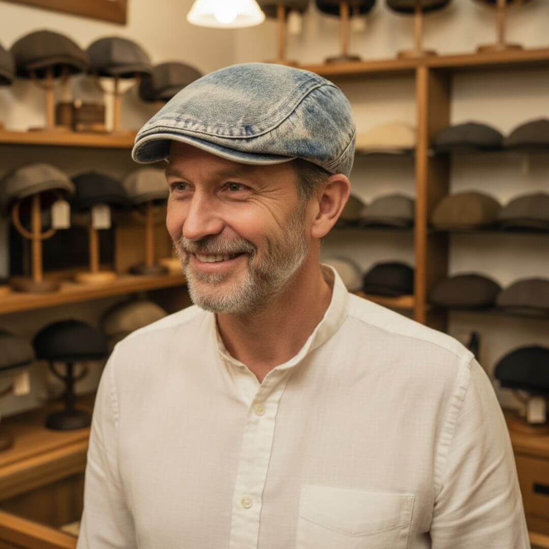 Elmont | Washed Denim Baseball Cap