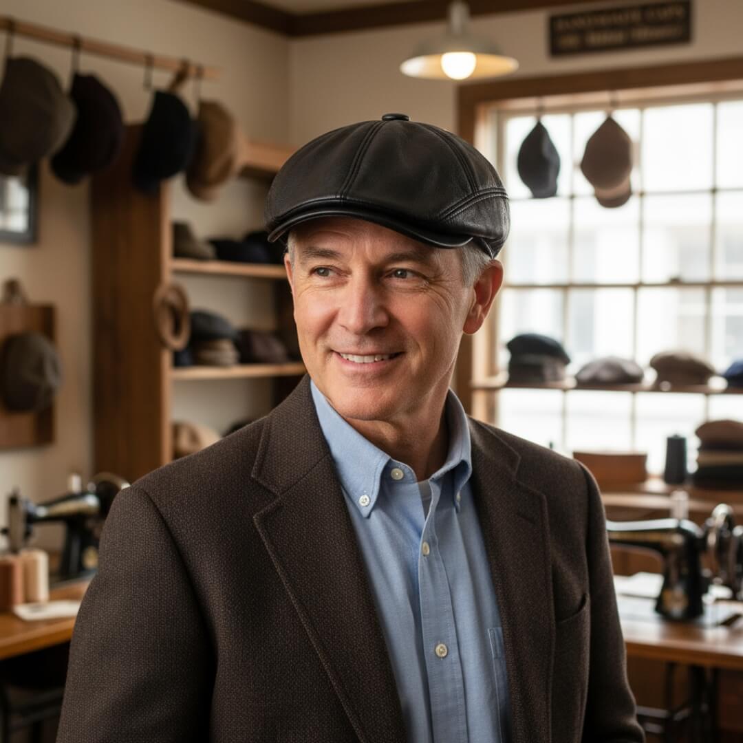 Elmont | PU Leather Cap