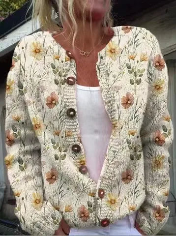 Maya | Knit Button-Front Cardigan