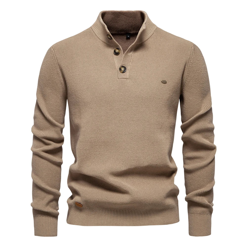 Elmont | Men's Button-Detail Cotton Sweater