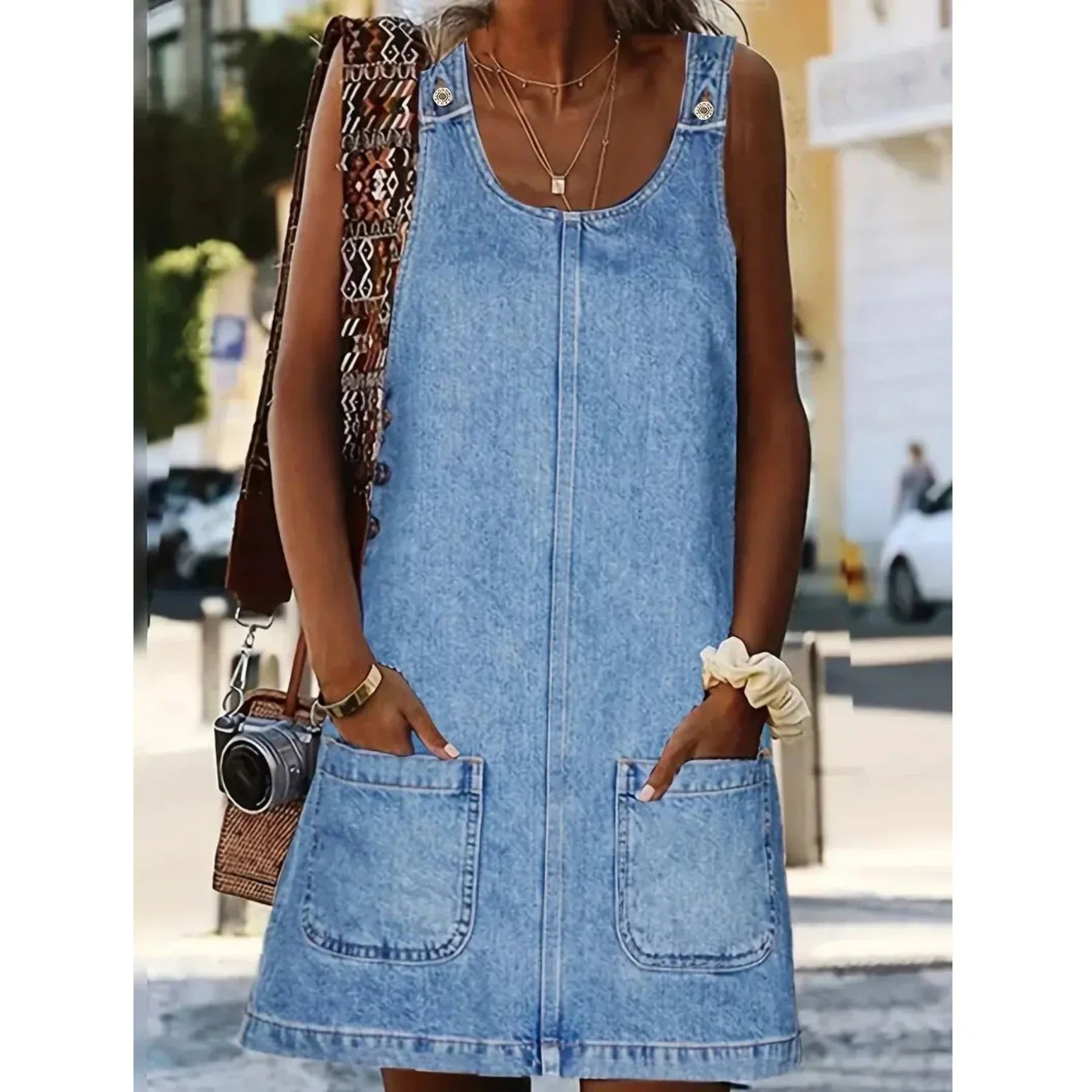 M&H | Denim-Look Dress