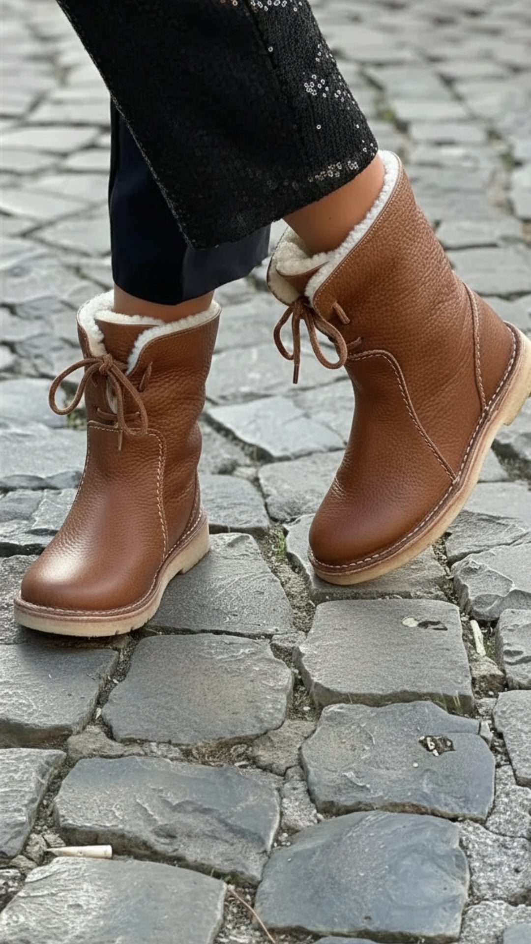 Elmont | Lined Lace-Up Ankle Boots