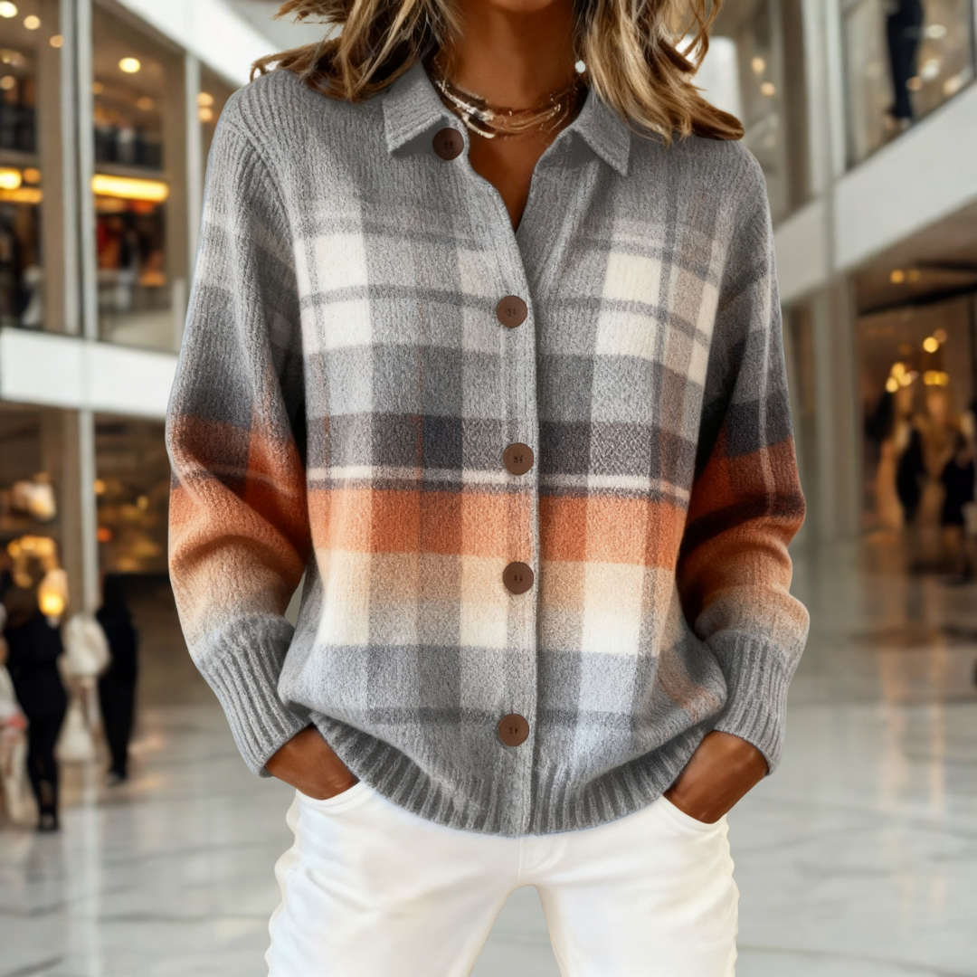 Elmont | Checkered Knit Sweater