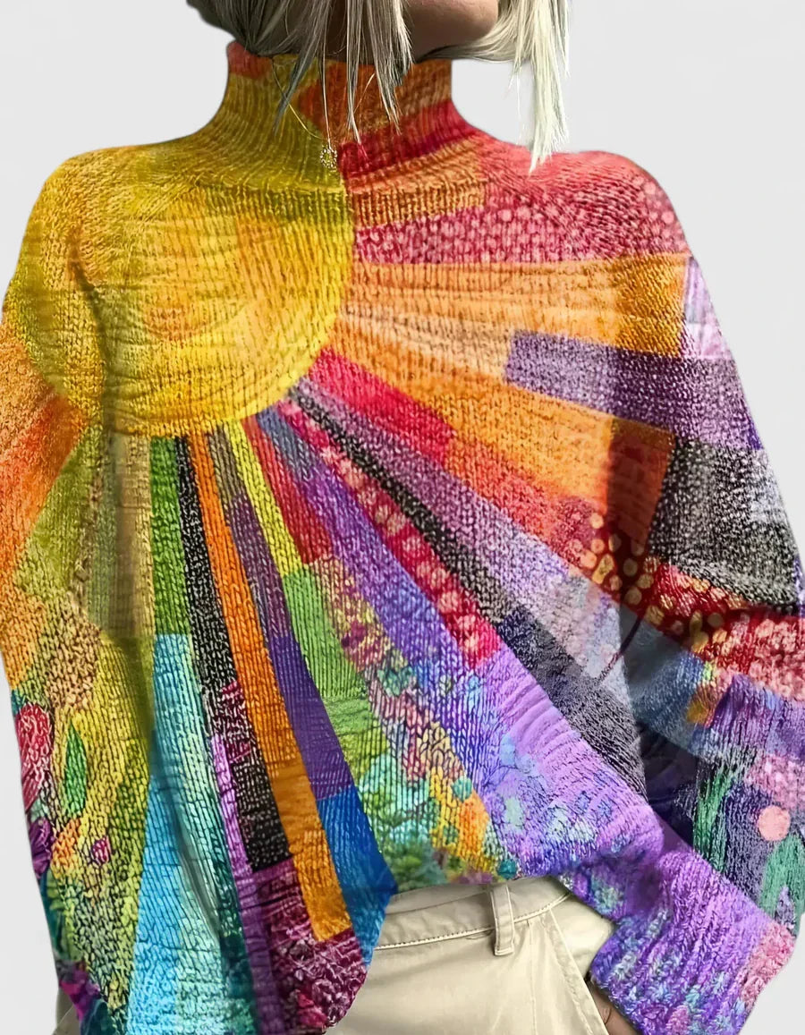 Elmont | Multicolour Turtleneck Sweater