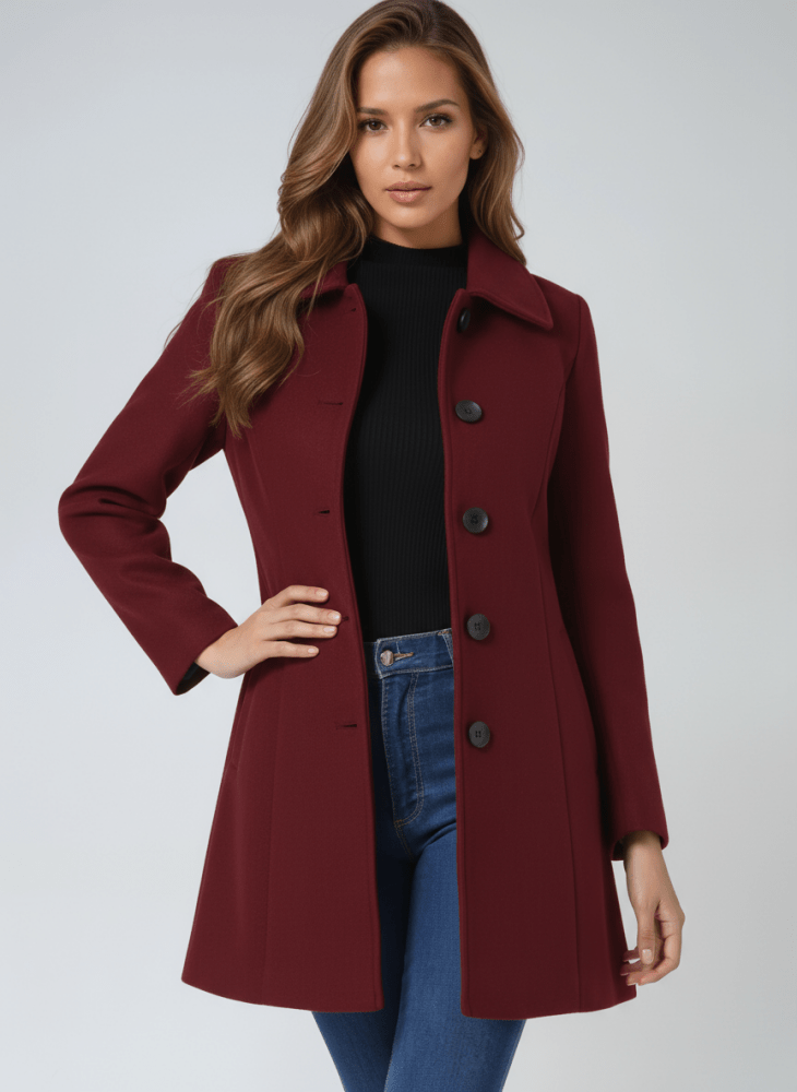 Elmont | Women's Buttoned A-Line Winter Coat