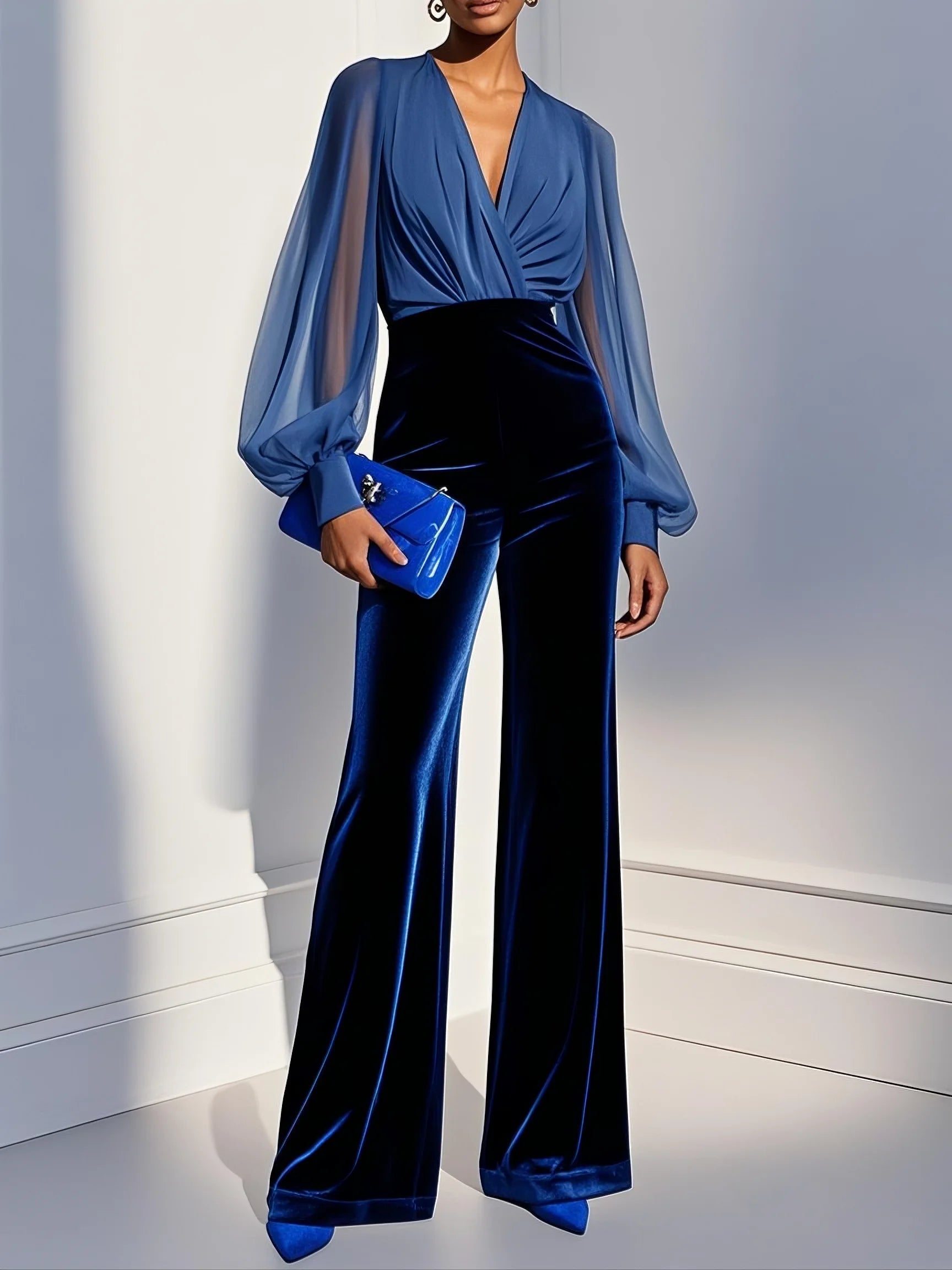 M&H | V-Neck Jumpsuit