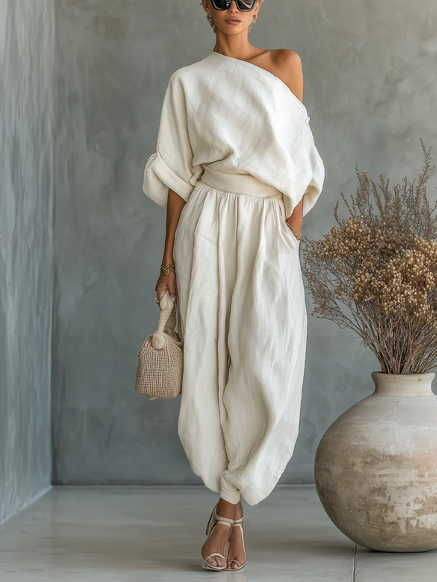 M&H | Two-Piece Set with Off-Shoulder Top