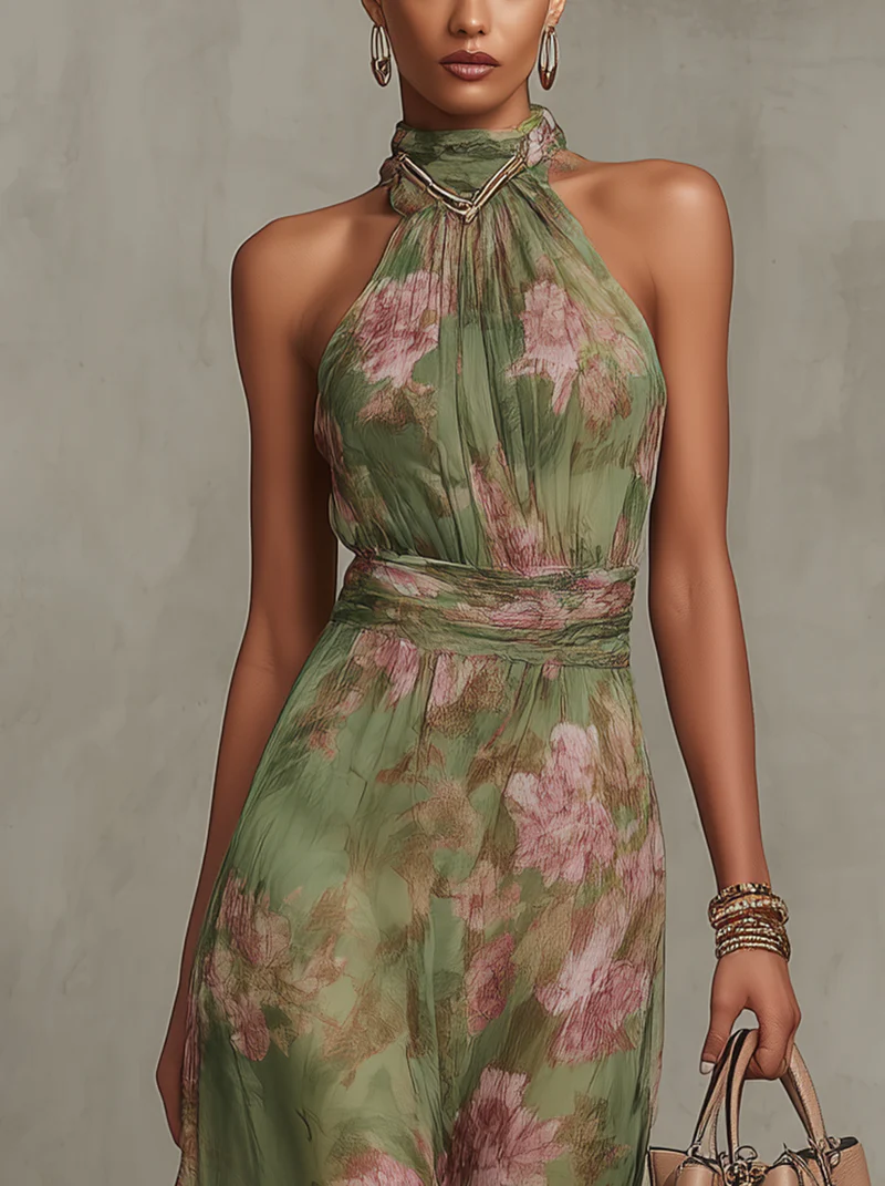M&H | Maxi Dress with Floral Print