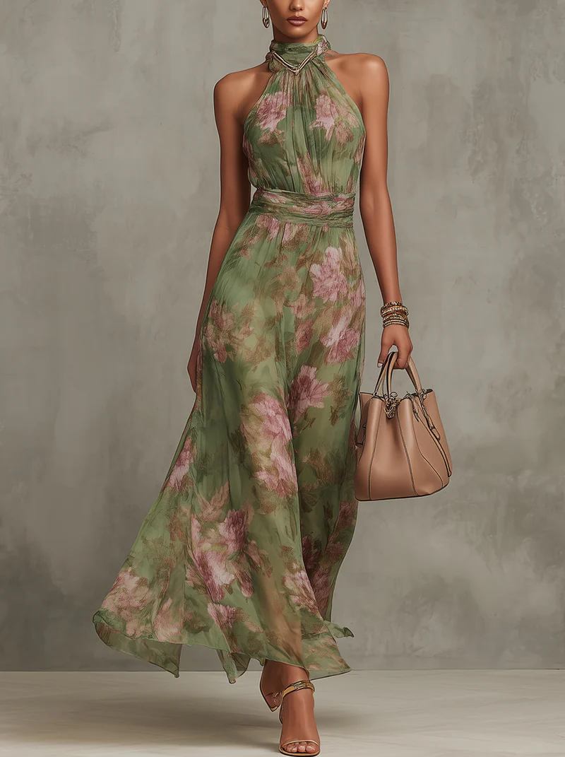 M&H | Halter Maxi Dress