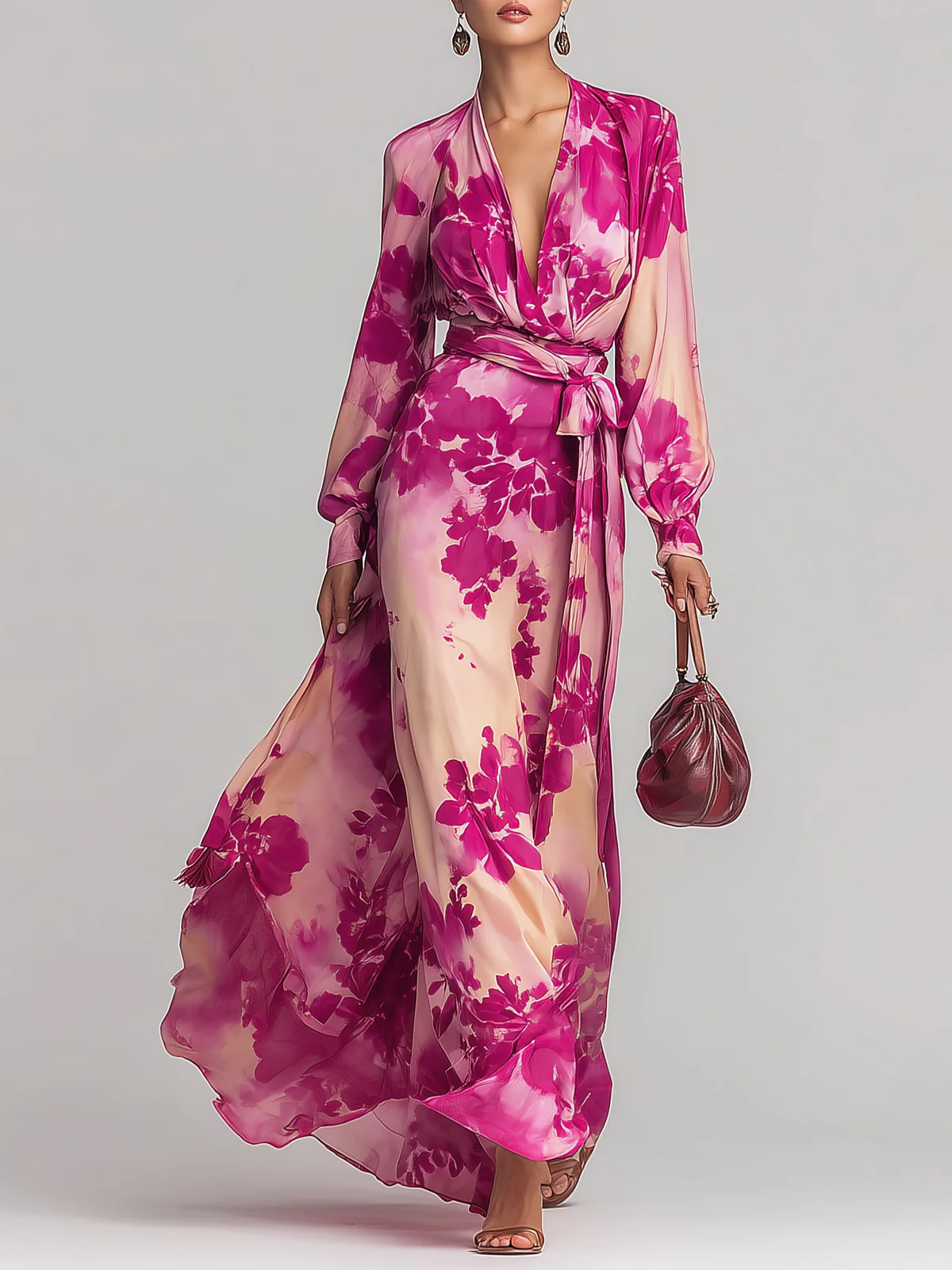 M&H | Belted Maxi Dress