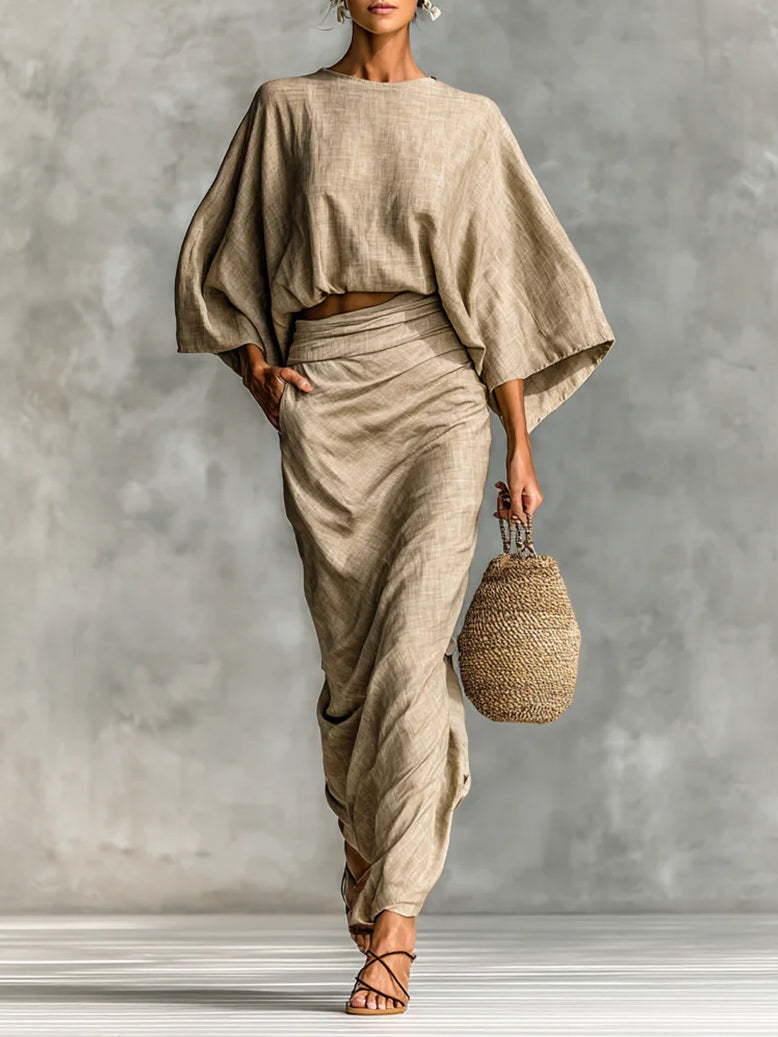 M&H | 2-Piece Set with Batwing Sleeves