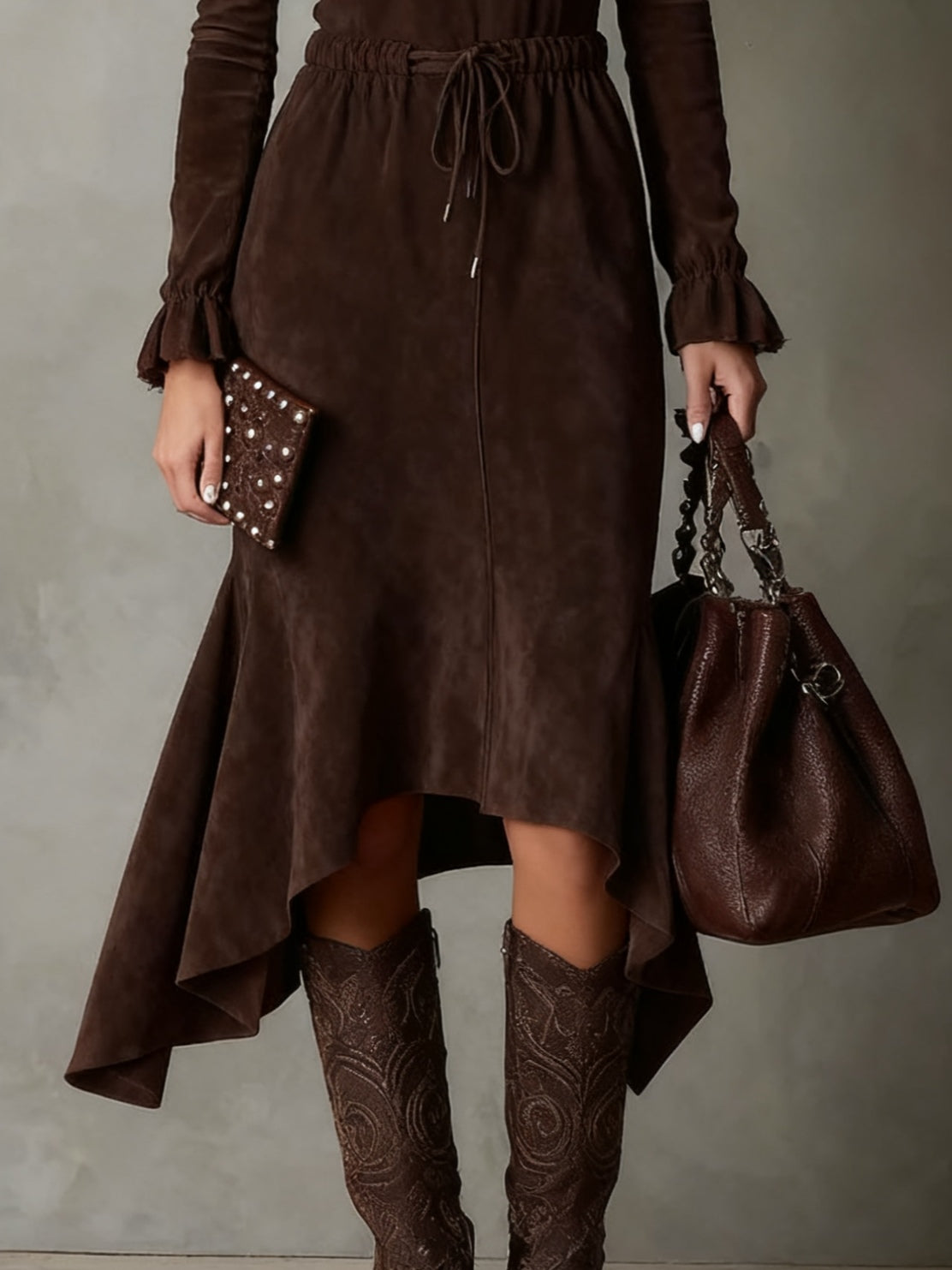 Elmont | Drawstring Midi Dress
