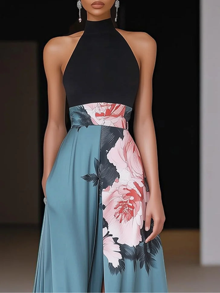 Maya | Chiffon A-Line Maxi Dress