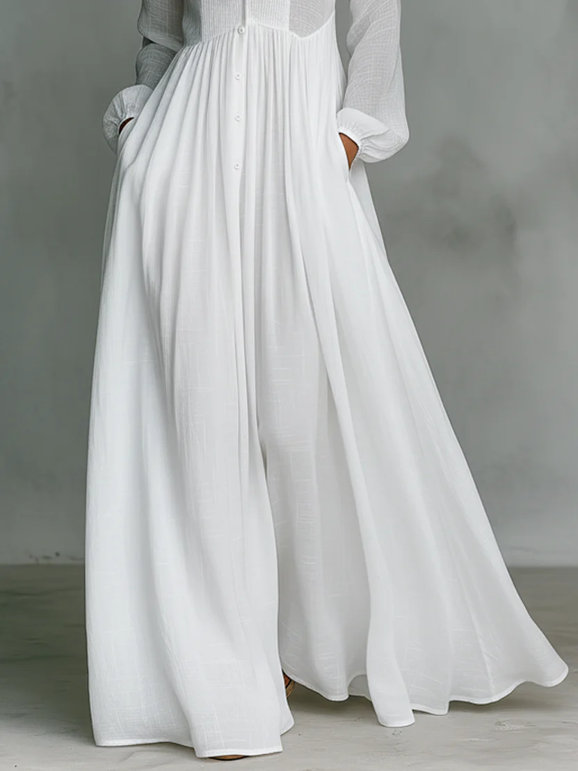 M&H | Maxi Dress with High Collar