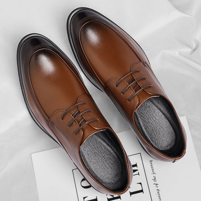 Elmont | Shiny Leather Oxford Shoes