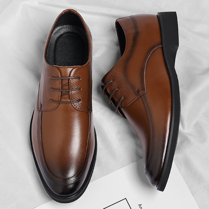 Elmont | Shiny Leather Oxford Shoes