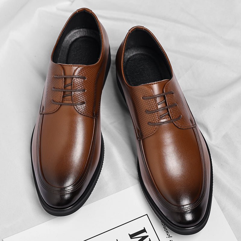 Elmont | Shiny Leather Oxford Shoes