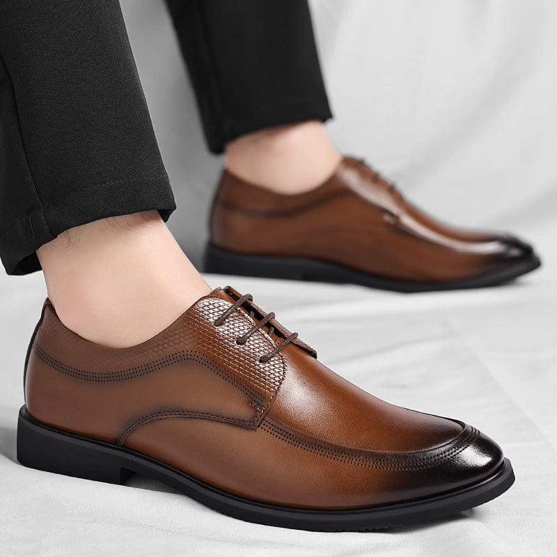 Elmont | Shiny Leather Oxford Shoes