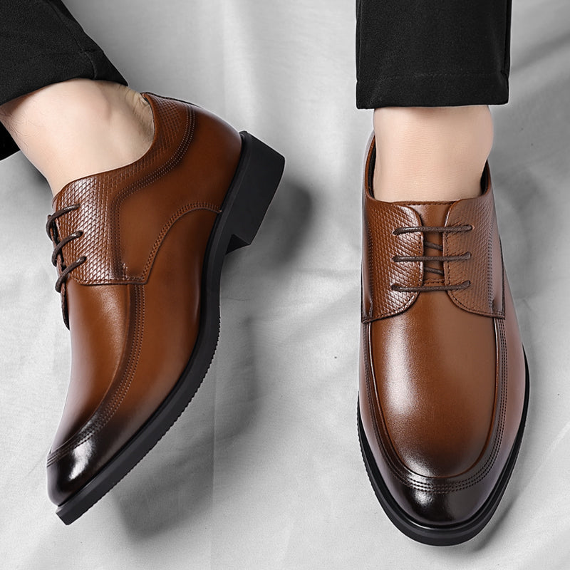 Elmont | Shiny Leather Oxford Shoes