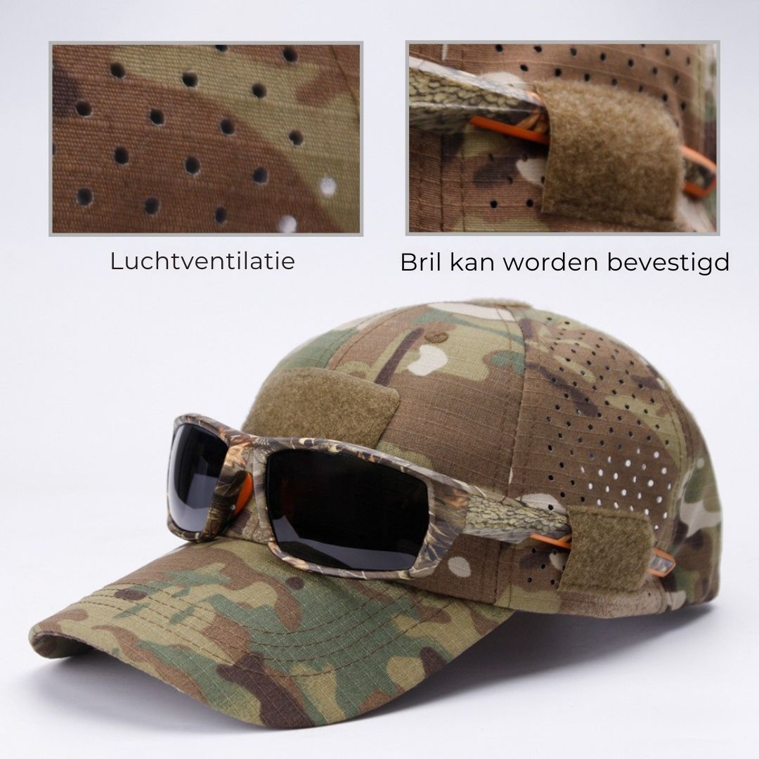 Elmont | Camo Cap with Sunglasses Holder