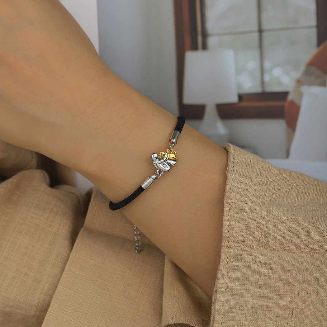 Elmont | Cord Bracelet with Dog Charm
