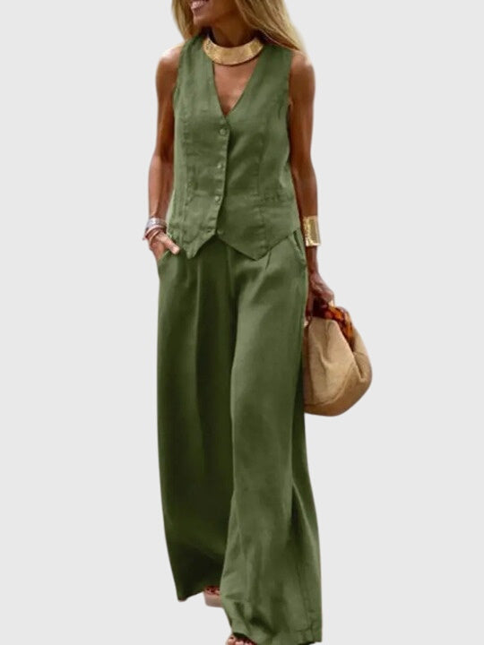 M&H | Wide-Leg Two-Piece Set