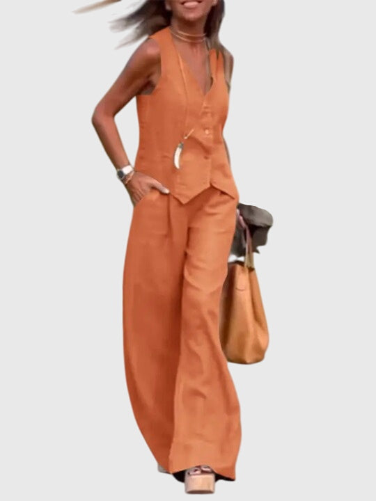 M&H | Wide-Leg Two-Piece Set