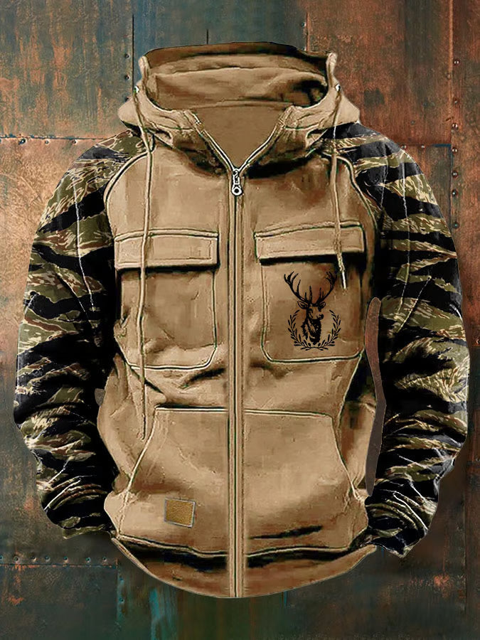 Elmont | Multi-Pocket Zip-Up Hoodie