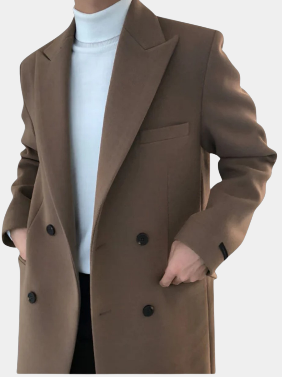 Elmont | Men's Double-Breasted Wool-Blend Coat