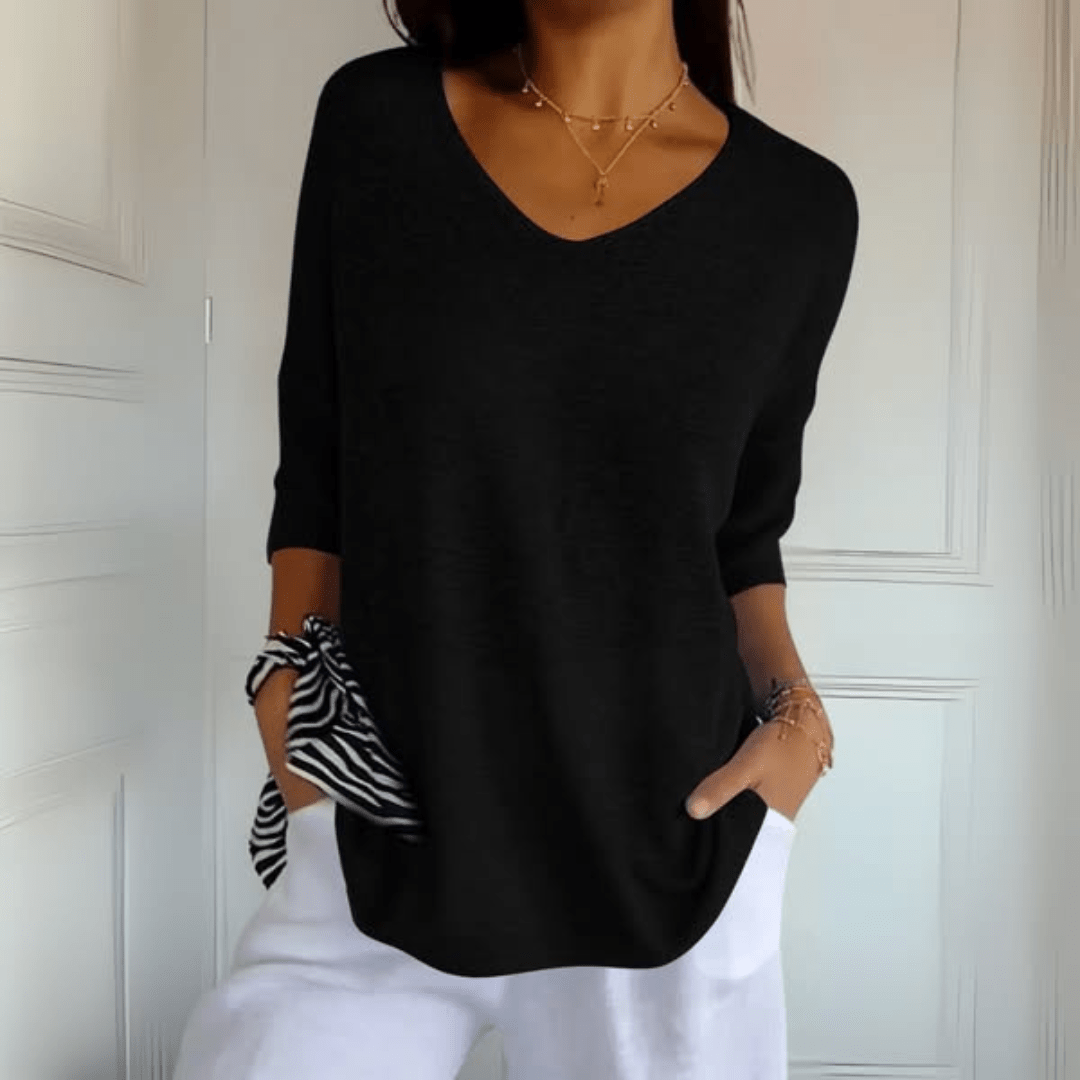 Sarah | V-Neck Loose Fit Sweater