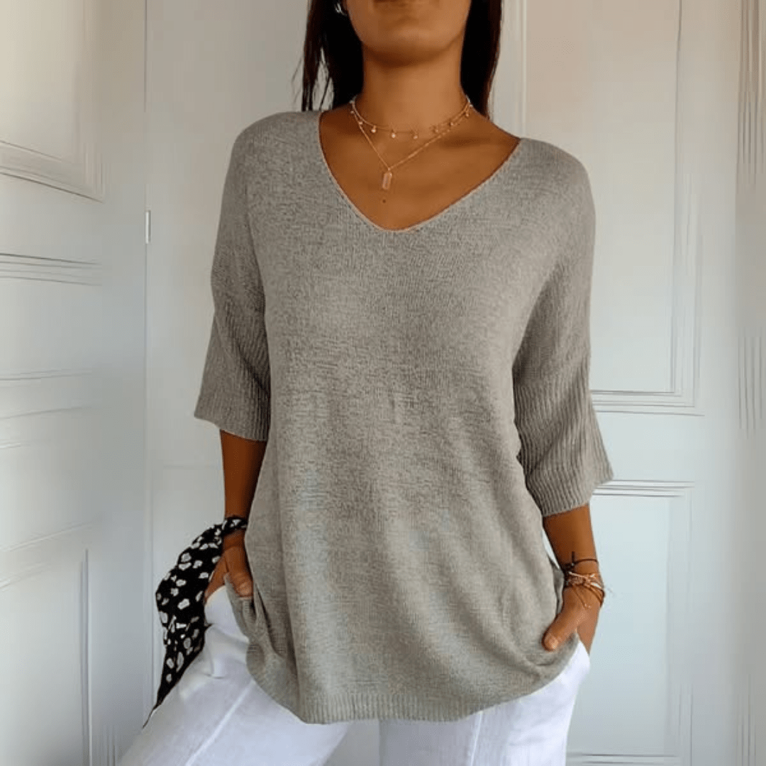 Sarah | V-Neck Loose Fit Sweater