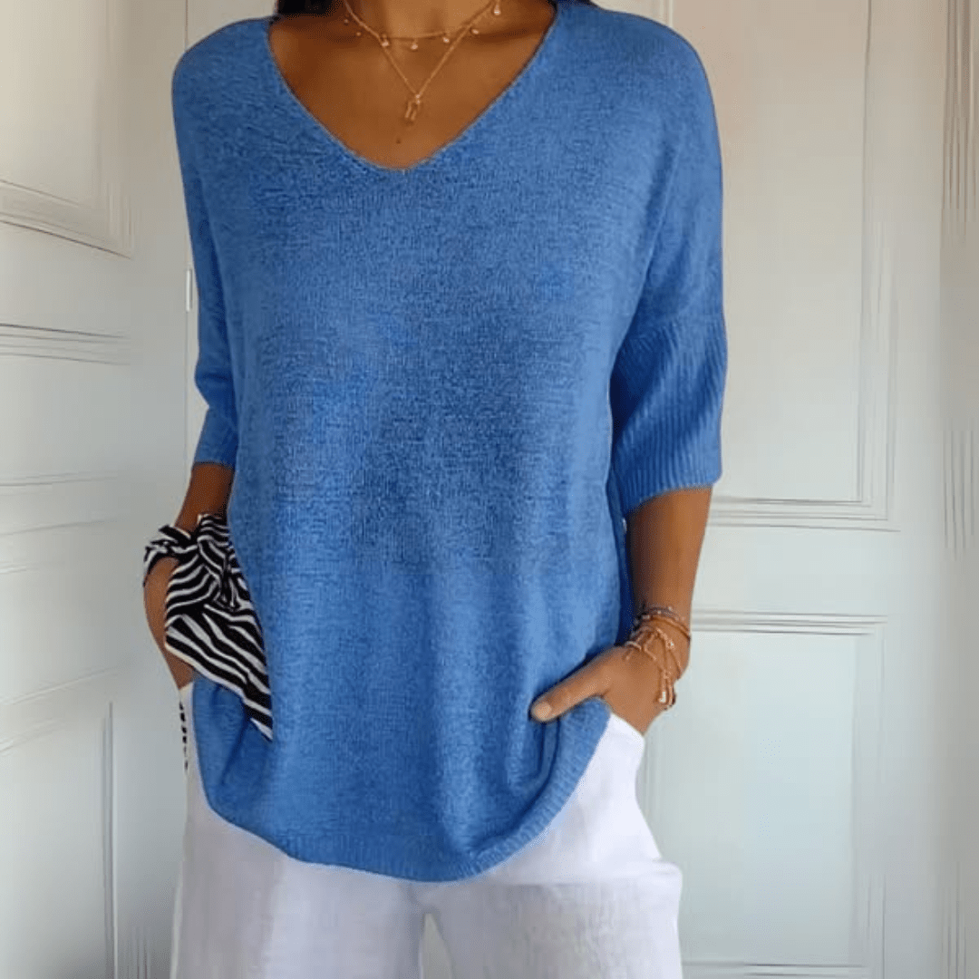 Sarah | V-Neck Loose Fit Sweater