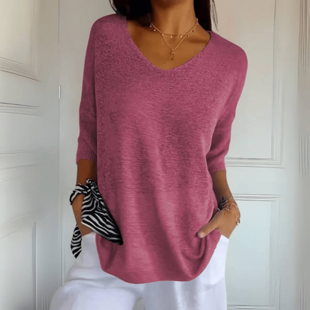 Sarah | V-Neck Loose Fit Sweater