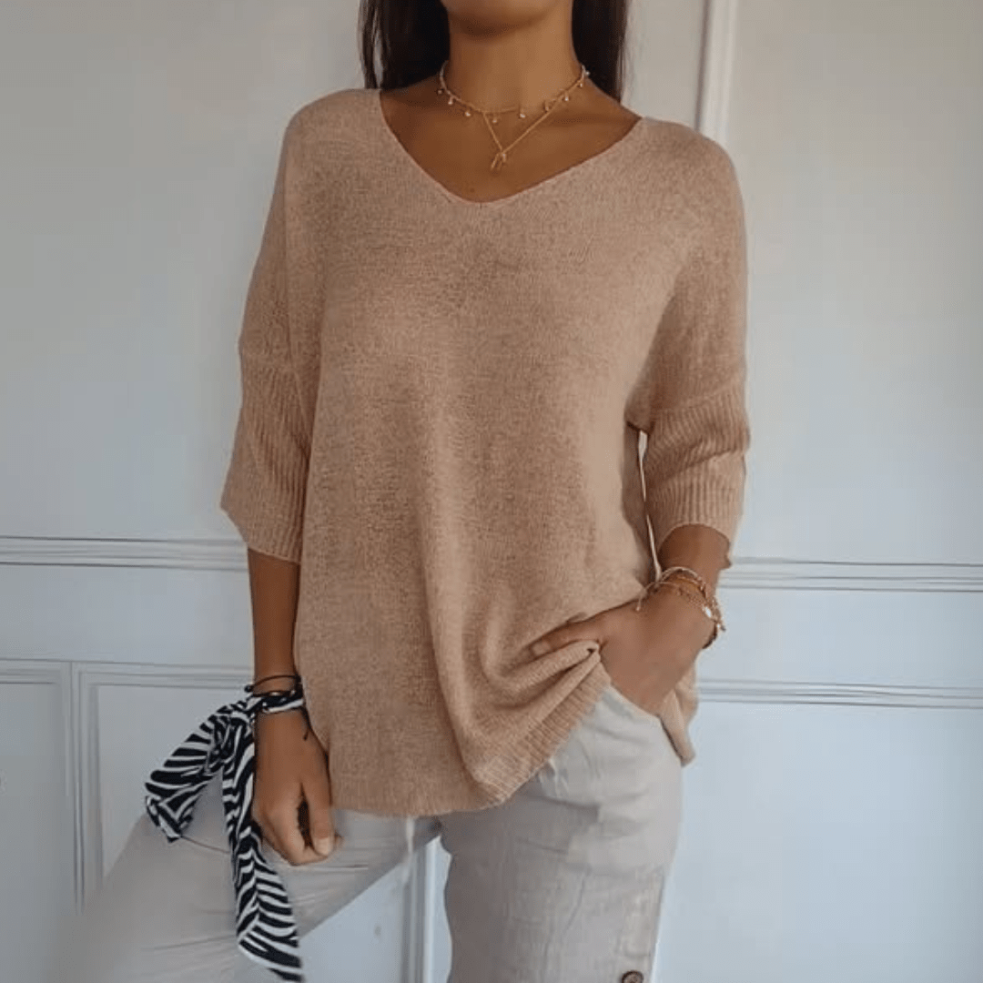 Sarah | V-Neck Loose Fit Sweater