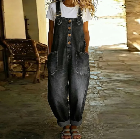 M&H | Denim-Look Overalls