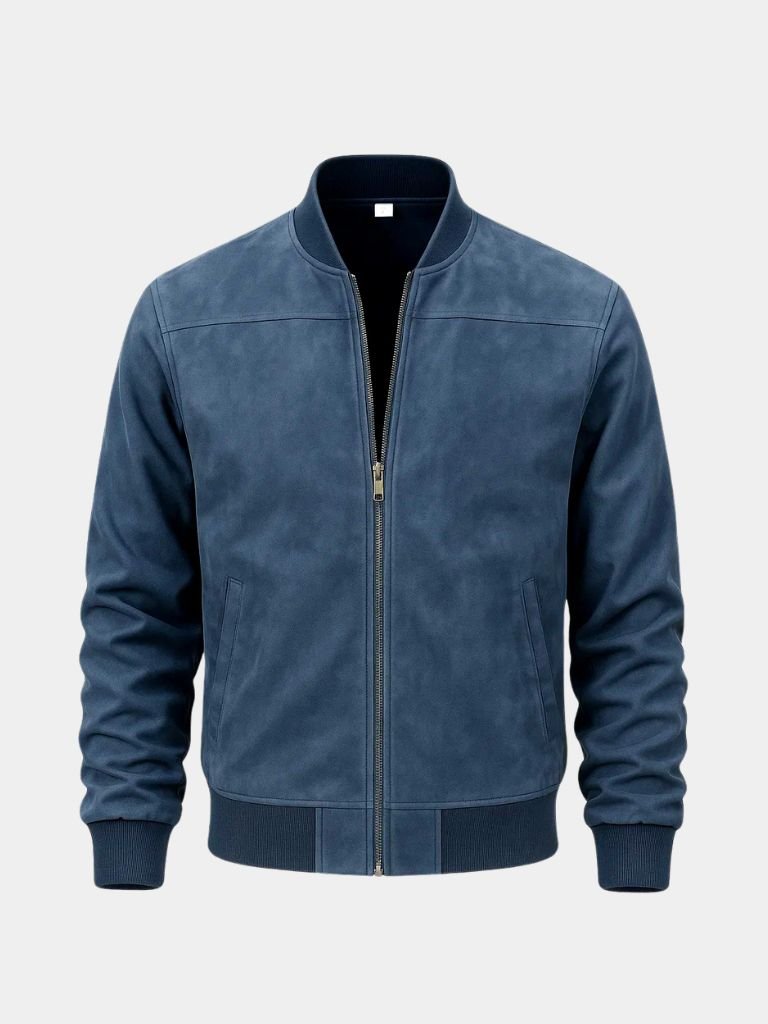Elmont | Suede Bomber Jacket