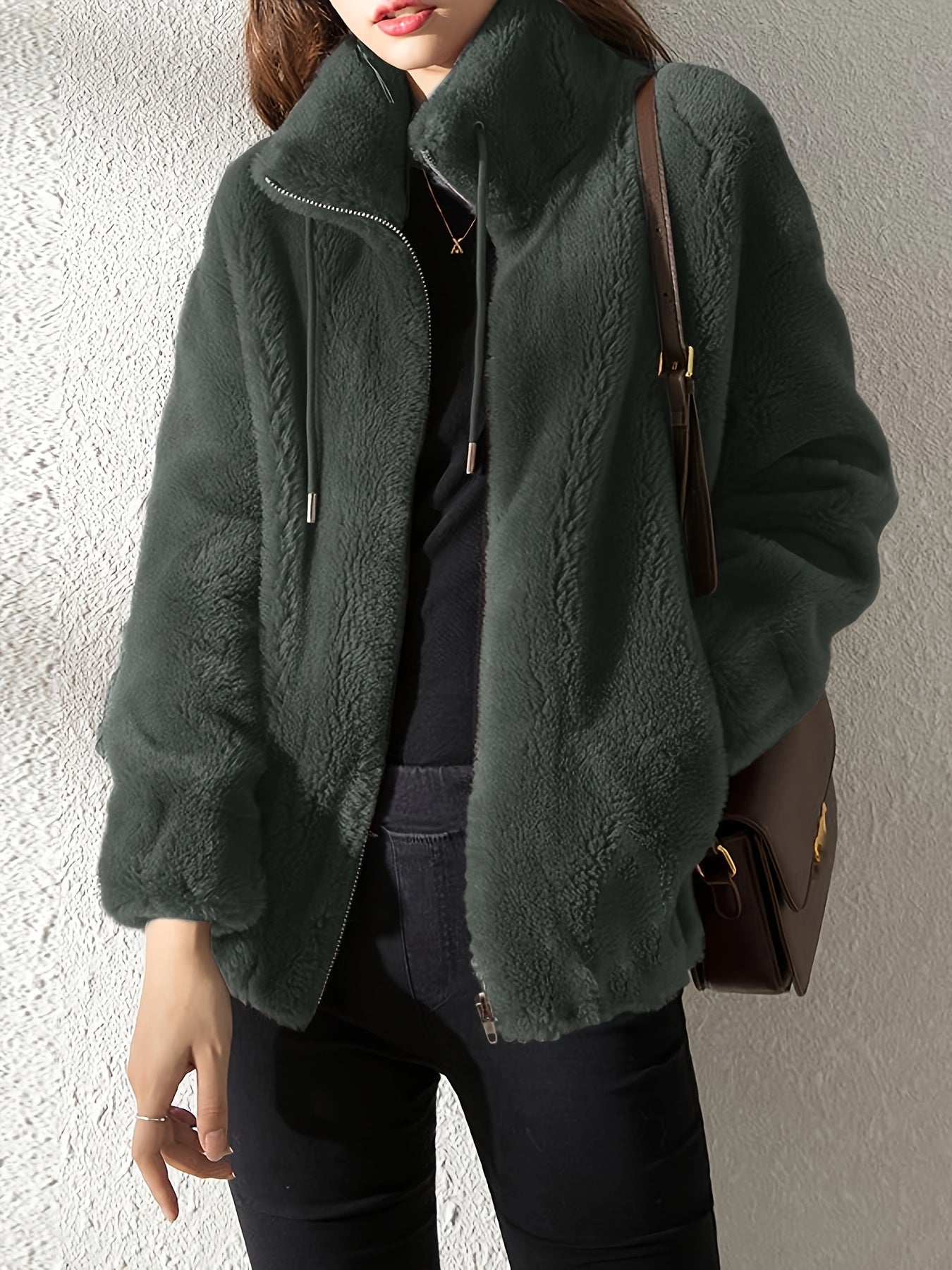 Elmont | Soft-Lined High-Neck Zip Jacket