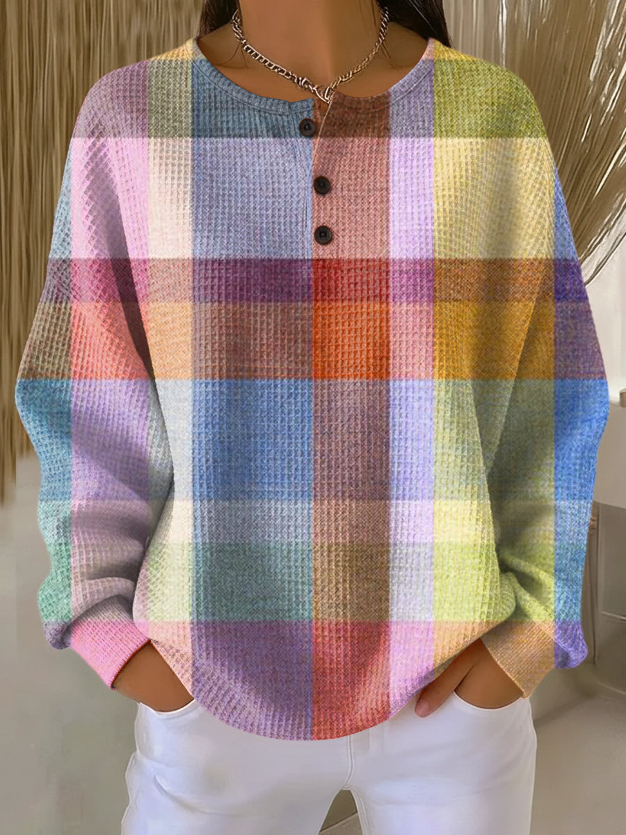 Elmont | Women's Double-Layer Waffle Knit Sweater