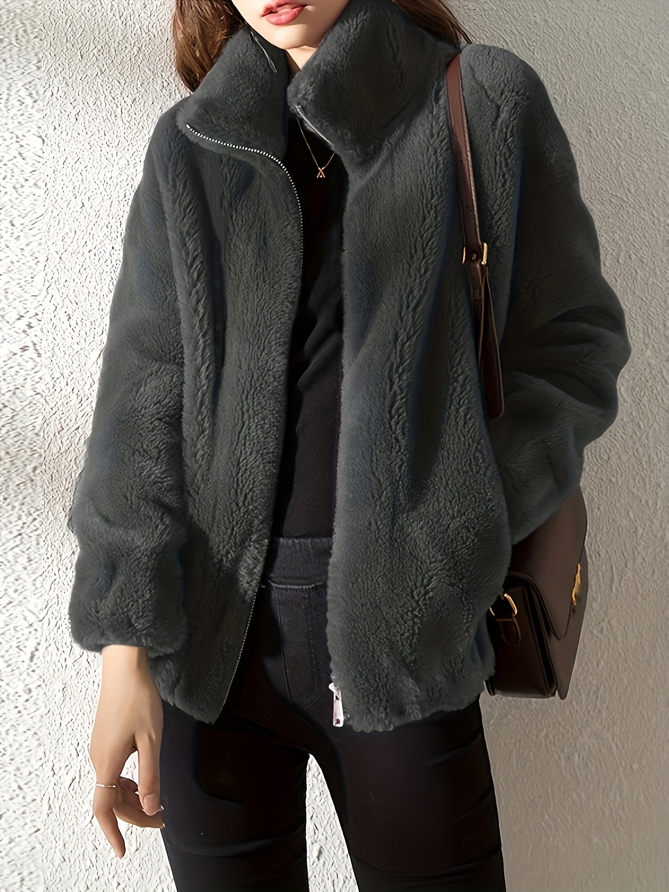 Elmont | Soft-Lined High-Neck Zip Jacket
