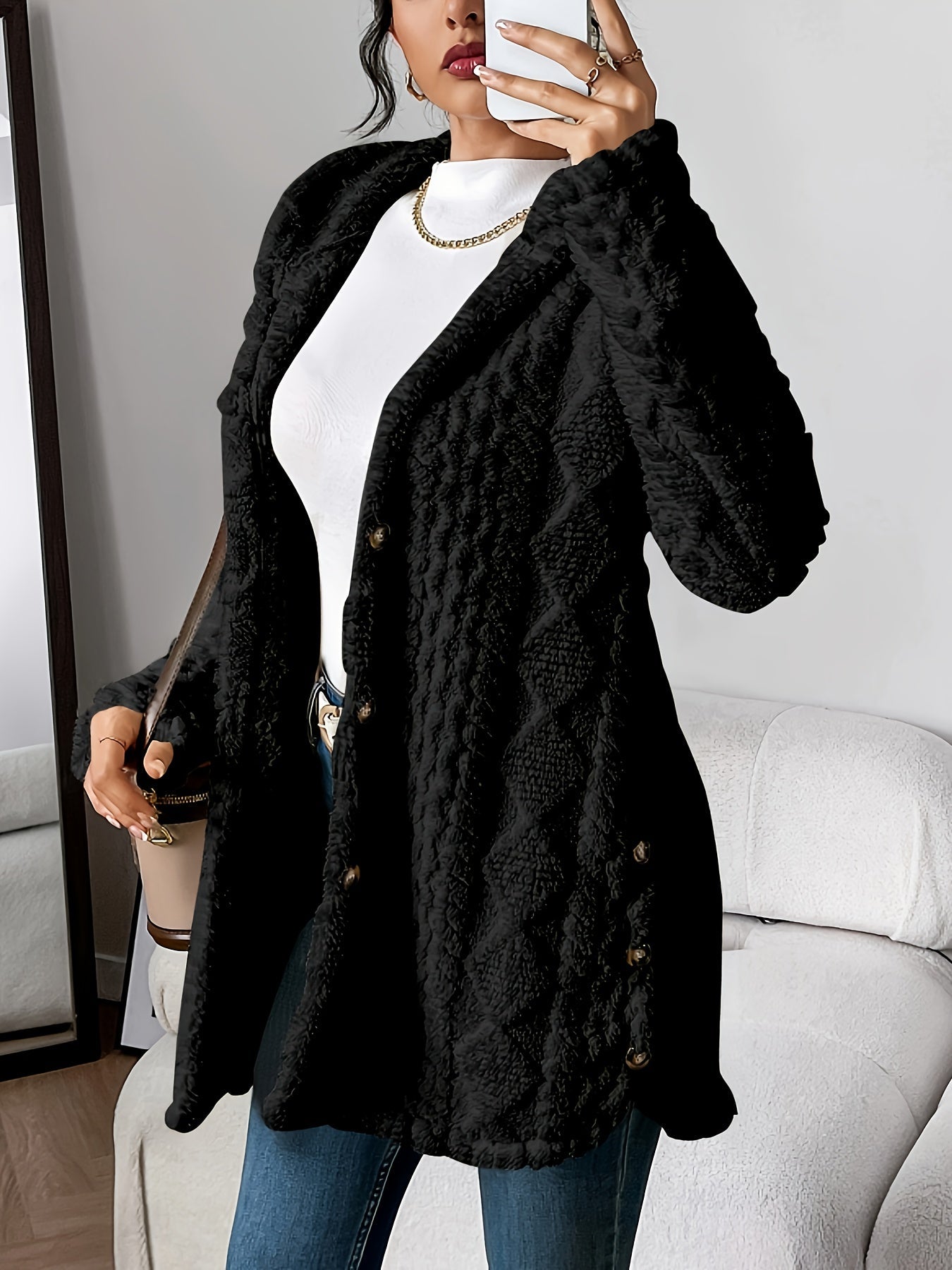 Sarah | Hooded Longline Cardigan