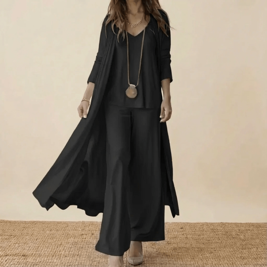 M&H | 3-Piece Set with Wide-Leg Pants
