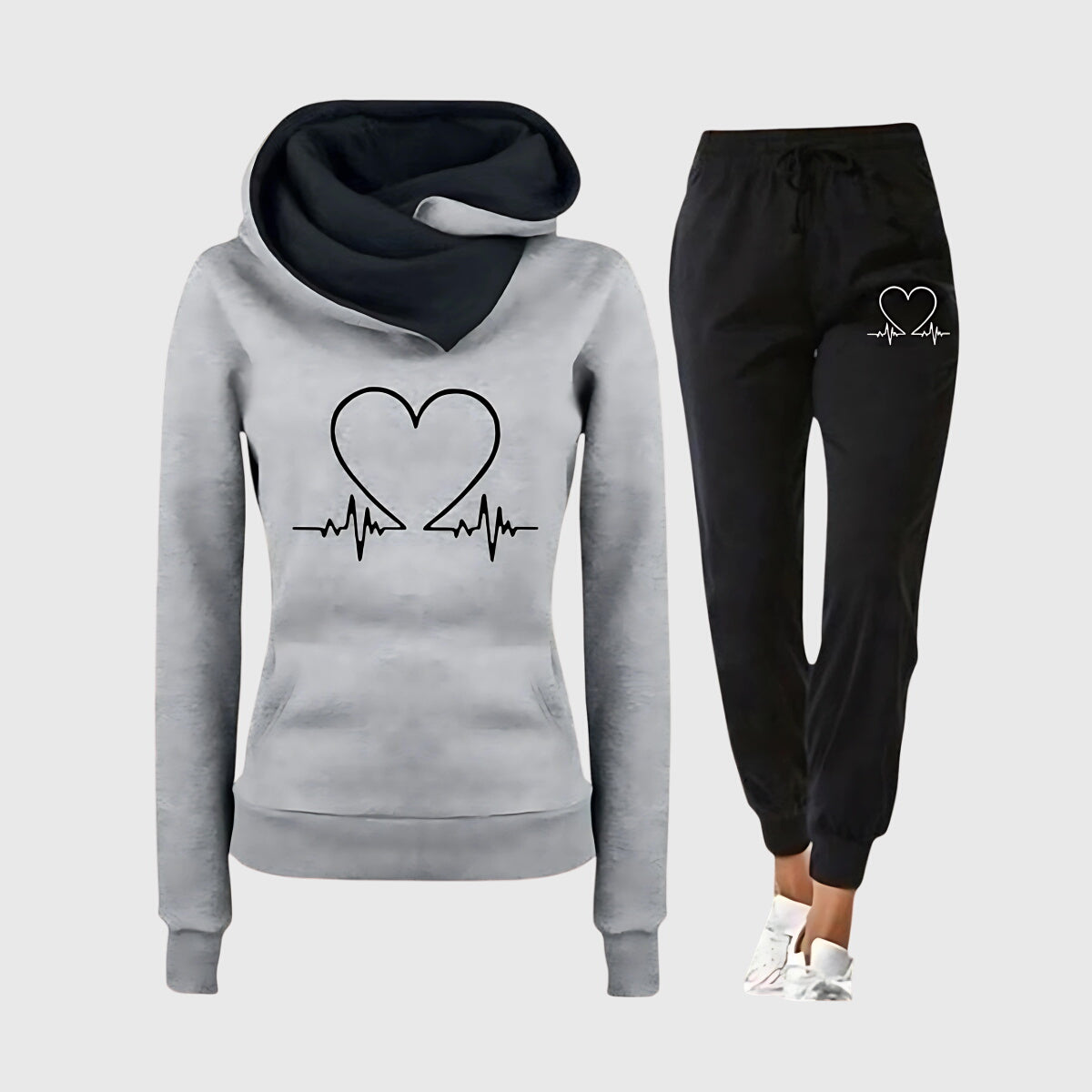 M&H | Tracksuit with Heartbeat Pattern