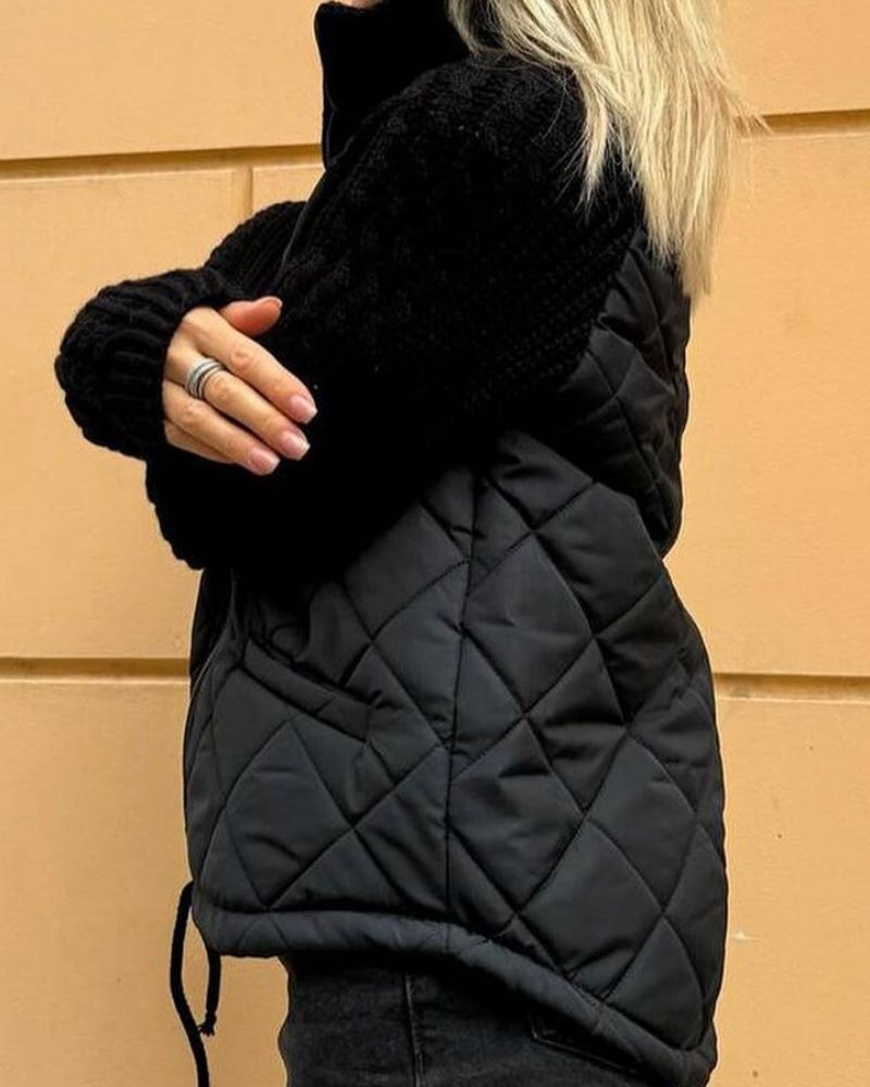 Elmont | Fleece Jacket with Knit Sleeves