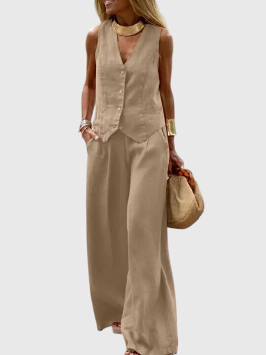 M&H | Wide-Leg Two-Piece Set