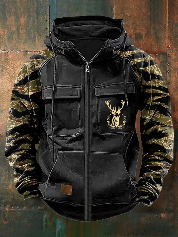 Elmont | Multi-Pocket Zip-Up Hoodie
