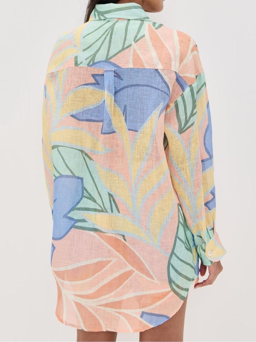 M&H | Tropical Leaf Print Short Set